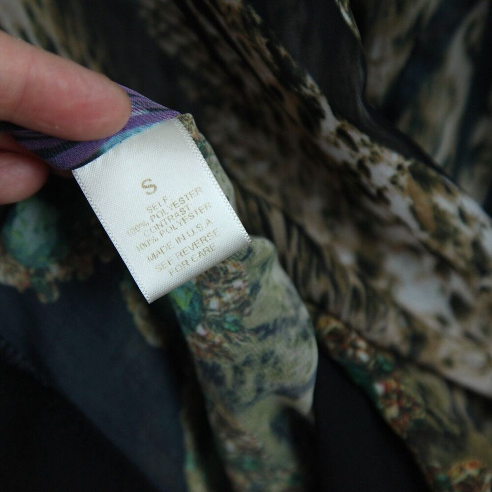 Vintage Small Top Sheer Going Out Y2K Girlie Resort Fairy Ethereal Resort Glam - Picture 10 of 13